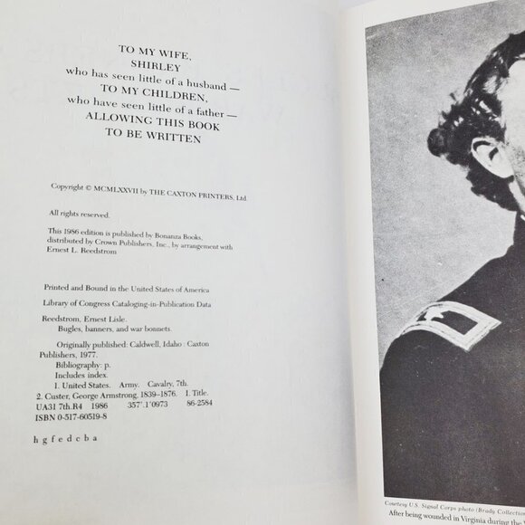 Bugles, Banners & War Bonnets Custer's Seventh Cavalry Reedstrom Hardcover Book - Picture 4 of 13